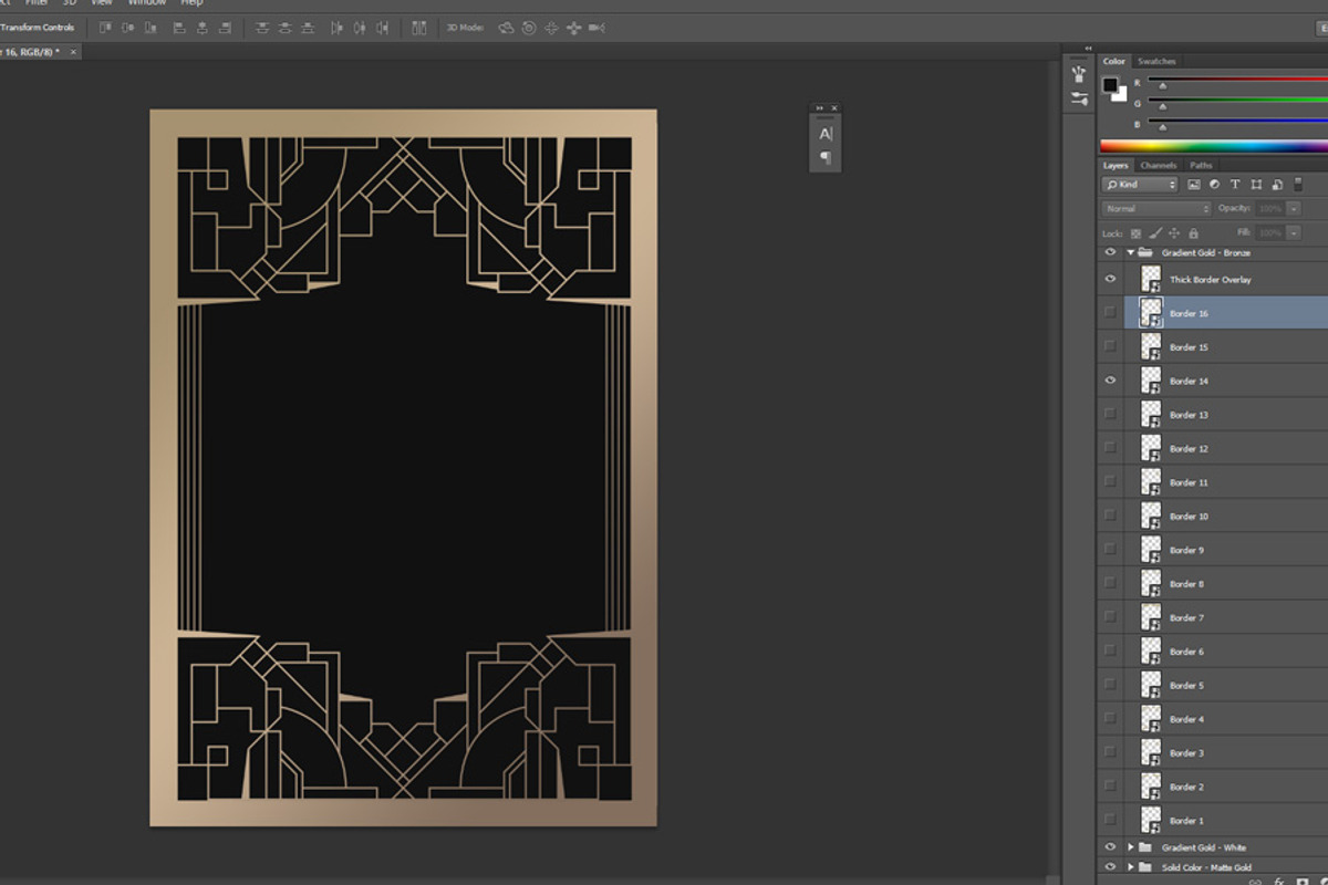 16 Art Deco Borders preview 5