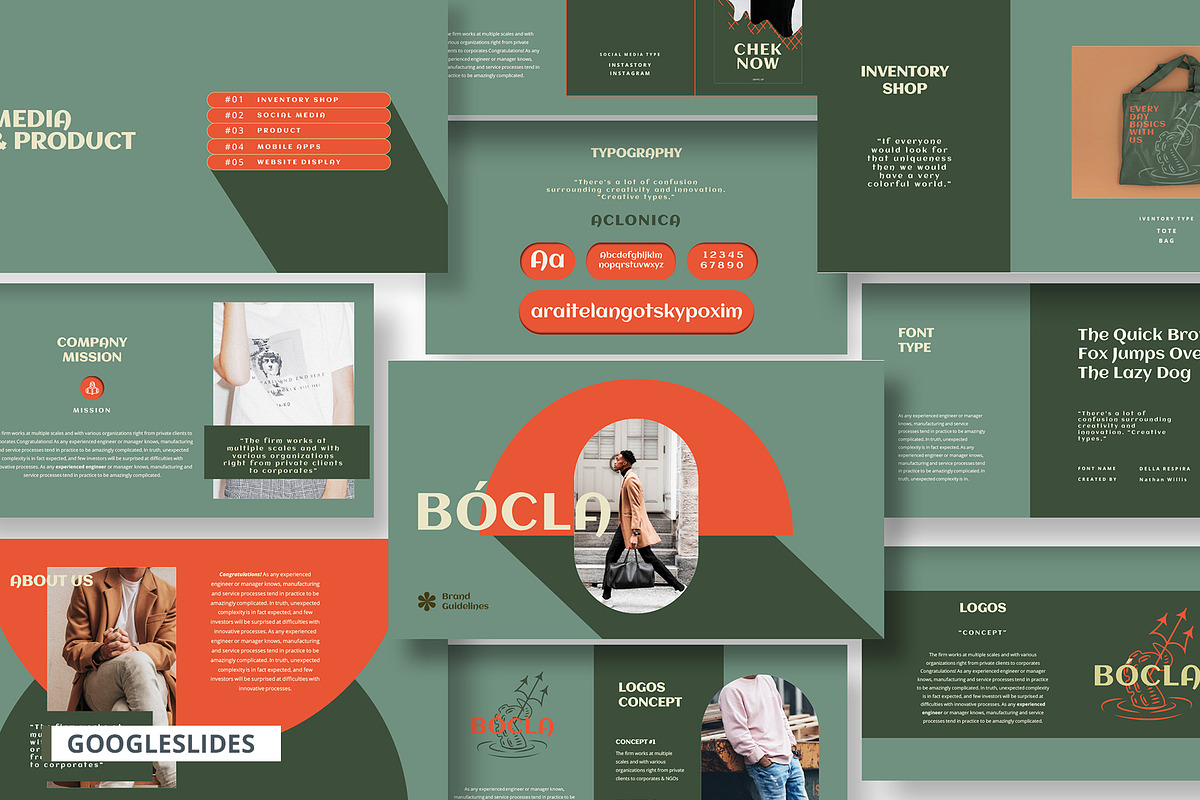 Bocla Brand Guidelines Google Slides, a Presentation Template by temphall (Photo 1 of 9)