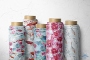 Lily Pond | Watercolor Koi Fish set, a Pattern Graphic by Tanya Vollar (Thumbnail 10 of 10)