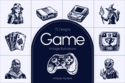 Vintage Game Illustration Set, a Technology Illustration by Prosymbols (Thumbnail 1 of 8)