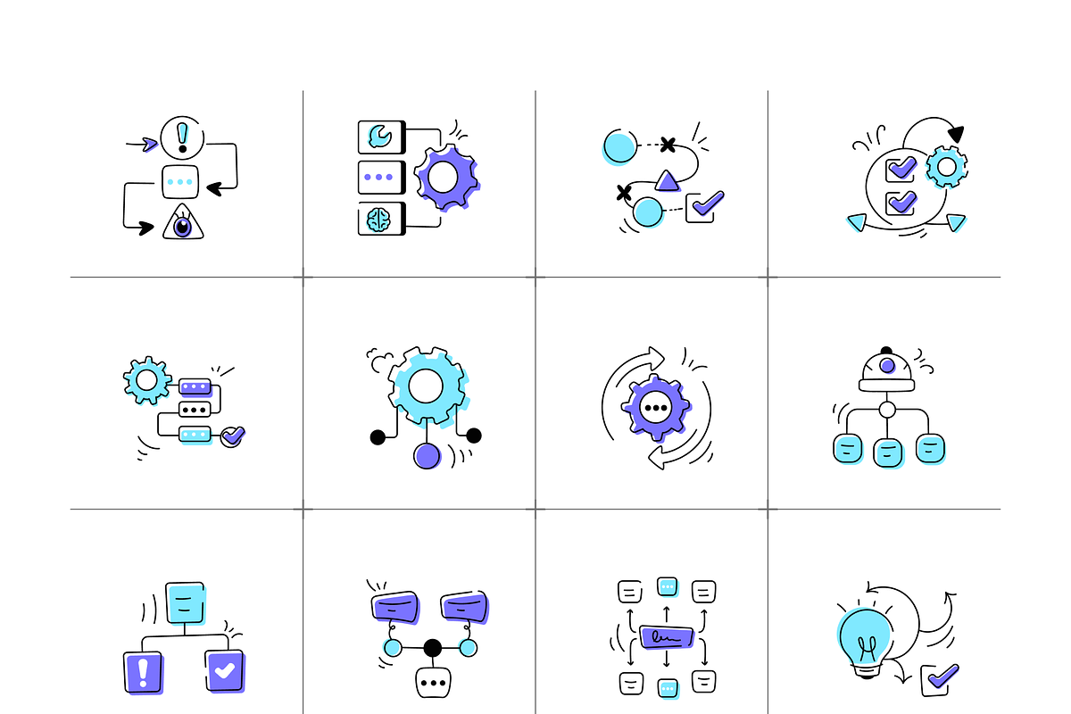 Animated Workflow Icon Set