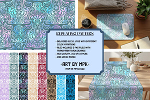 Ornate Lines MPK00032 Repeat Pattern, a Pattern Graphic by MissPerfectKaos