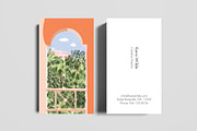 Summer Travel Business Card Template, a Business Card Template by The Wall Art Mockup Shop (Thumbnail 2 of 2)
