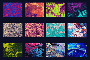 22 Acrylic Liquid Paint Textures