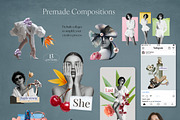 Relusion – Modern Collage Pack, a Graphic by R-studio (Thumbnail 3 of 16)