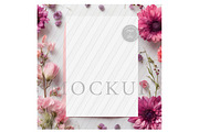 Purple & Pink Floral Mockup, a Mockup by Sunflower Day Love (Thumbnail 1 of 3)
