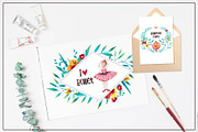 Little Ballerinas Watercolor Set, an Education Illustration by Daria's Magic World (Thumbnail 8 of 8)