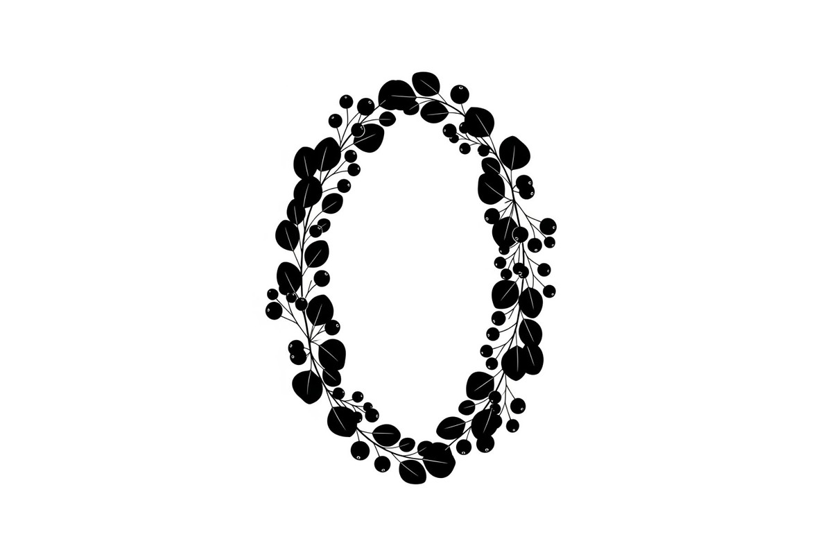 Floral Oval Wreath SVG Bundle, an Illustration by yasushie (Photo 25 of 31)