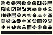 Modern Abstract Logo Template Vol 9, a Solid Icon by Tekuni (Thumbnail 5 of 12)