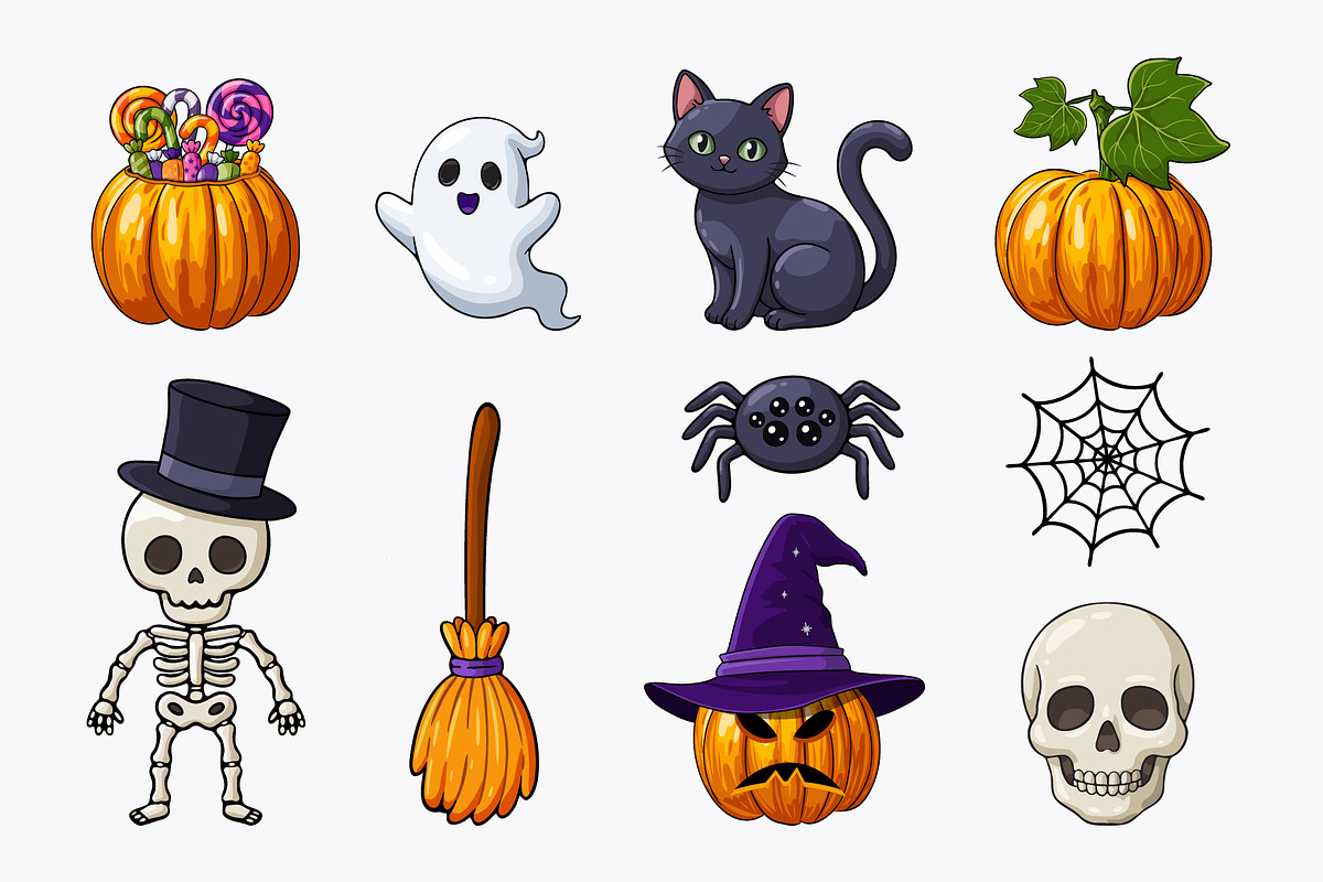 Halloween Clipart Vector (45), a Seasonal Illustration by Iryna Denysova (Photo 2 of 7)
