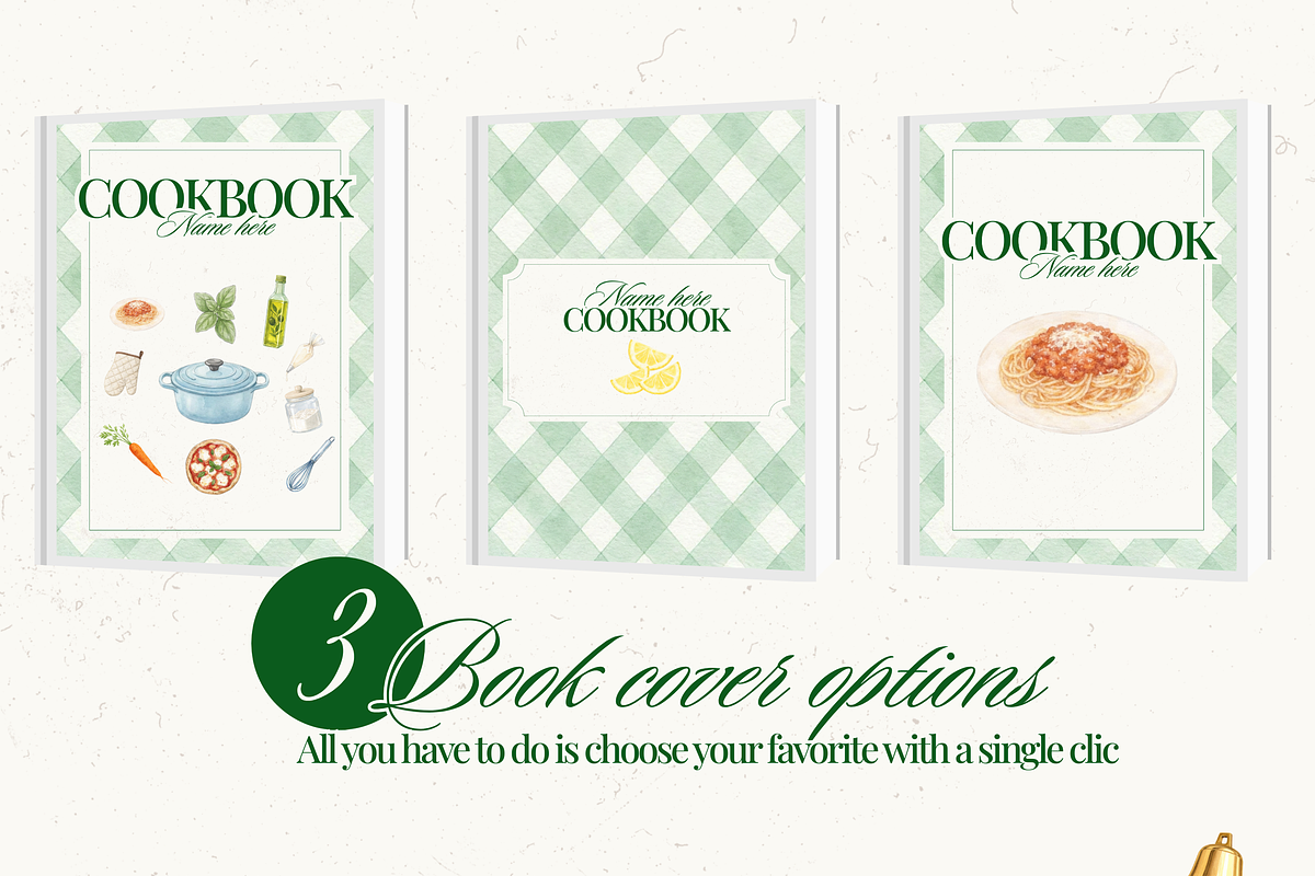 Printable family cookbook template, a Social Media Template by PixelBloomClub (Photo 2 of 8)