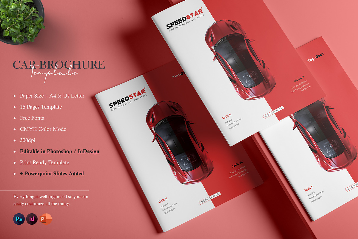 Car Brochure + Powerpoint Template, a Brochure Template by Orcshape Studio (Photo 3 of 13)