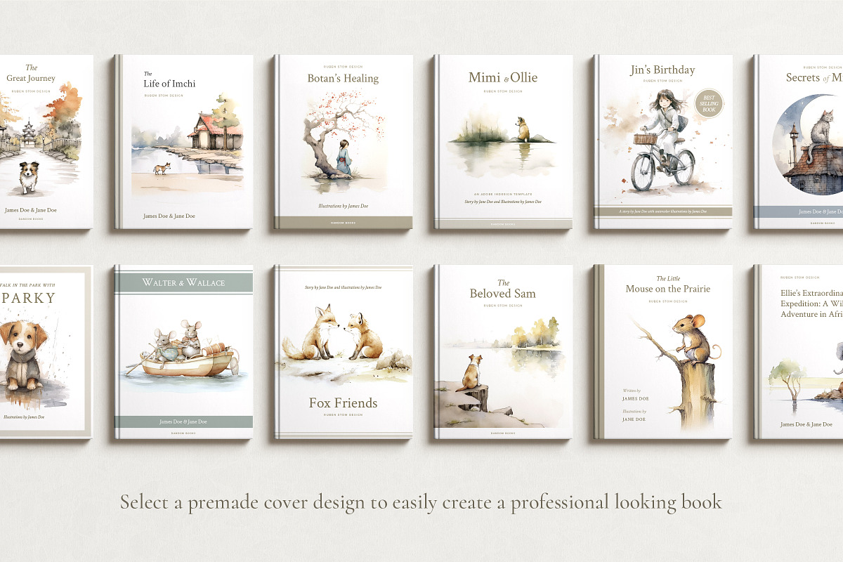 Minimal Children's Book Template, a Magazine Template by Ruben Stom (Photo 7 of 13)