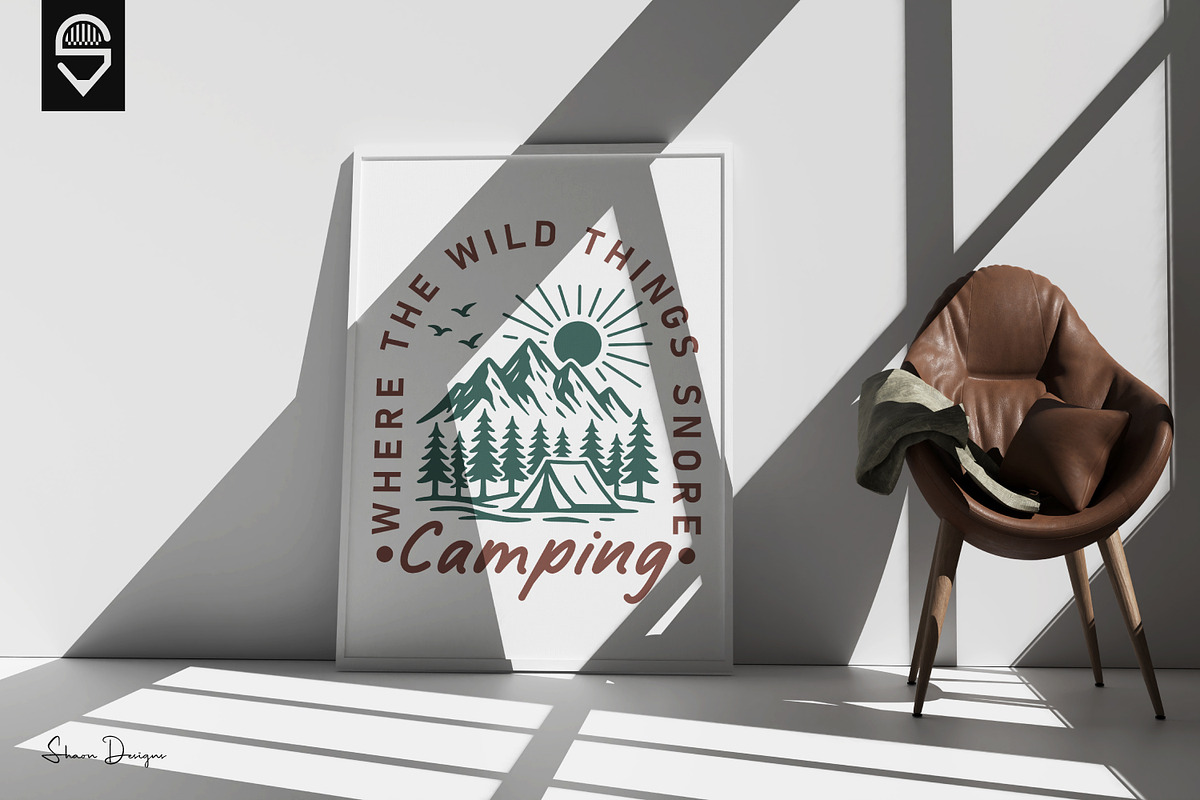 Camping Adventure T-shirt Design, a Graphic by shaondesigns (Photo 4 of 5)