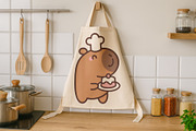Capybara Cook Clipart, an Animal Illustration by Palau (Thumbnail 6 of 10)