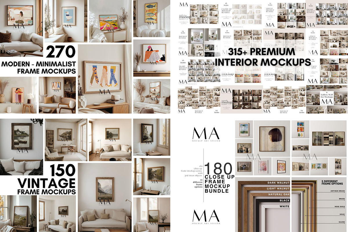 Mega Poster Shop Builder Bundle, a Household Mockup by Mockup Art Atelier (Photo 7 of 61)