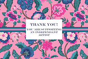 Wild Bohemian Pink Teal Patterns, a Pattern Graphic by RachelStudio (Thumbnail 9 of 9)