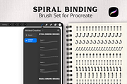 Spiral Notebook Binding Procreate, a Brush Add-On by Wicked Creative (Thumbnail 2 of 6)