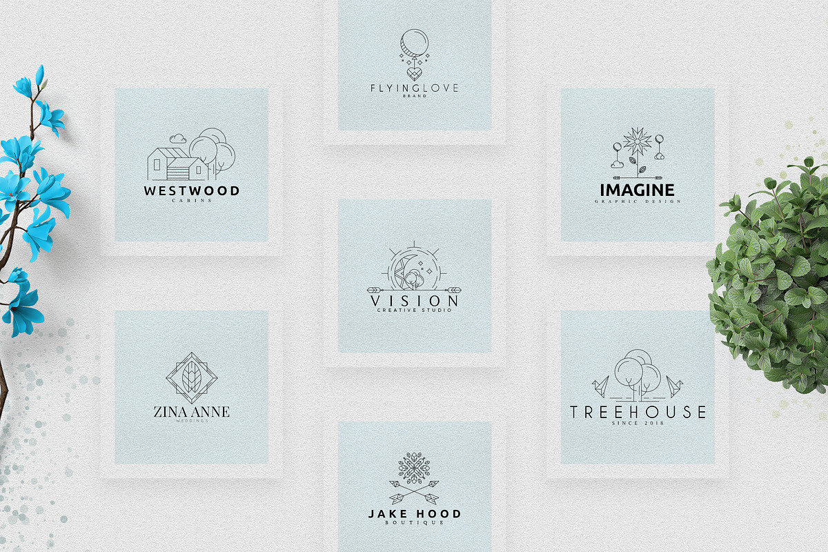 [Spring Vibes] 40 Boutique Logos-66%, a Branding & Logo Template by VP Fonts (Photo 8 of 12)