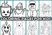 Easy Holiday Coloring Pages For Kids, an Animal Illustration by martinblan (Thumbnail 3 of 4)