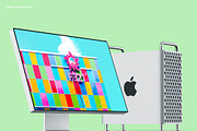 Apple Mac Pro & Display XDR Mockups, a Product Mockup by ls.graphics (Thumbnail 5 of 14)