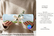 Waffle Towel Mockup, a Household Mockup by EmpaviMockups (Thumbnail 3 of 6)