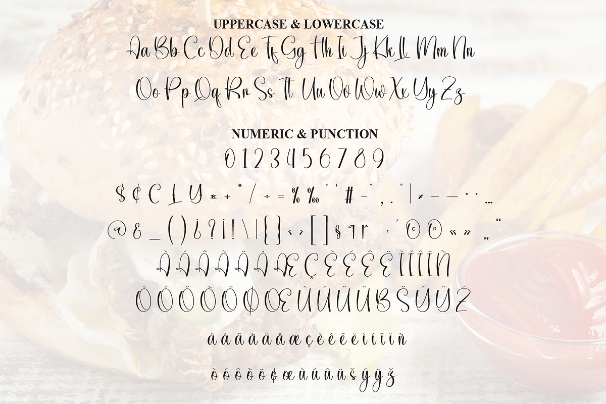 Junkfood | Script Font, a Handwritten Font by Scratchones (Photo 7 of 9)