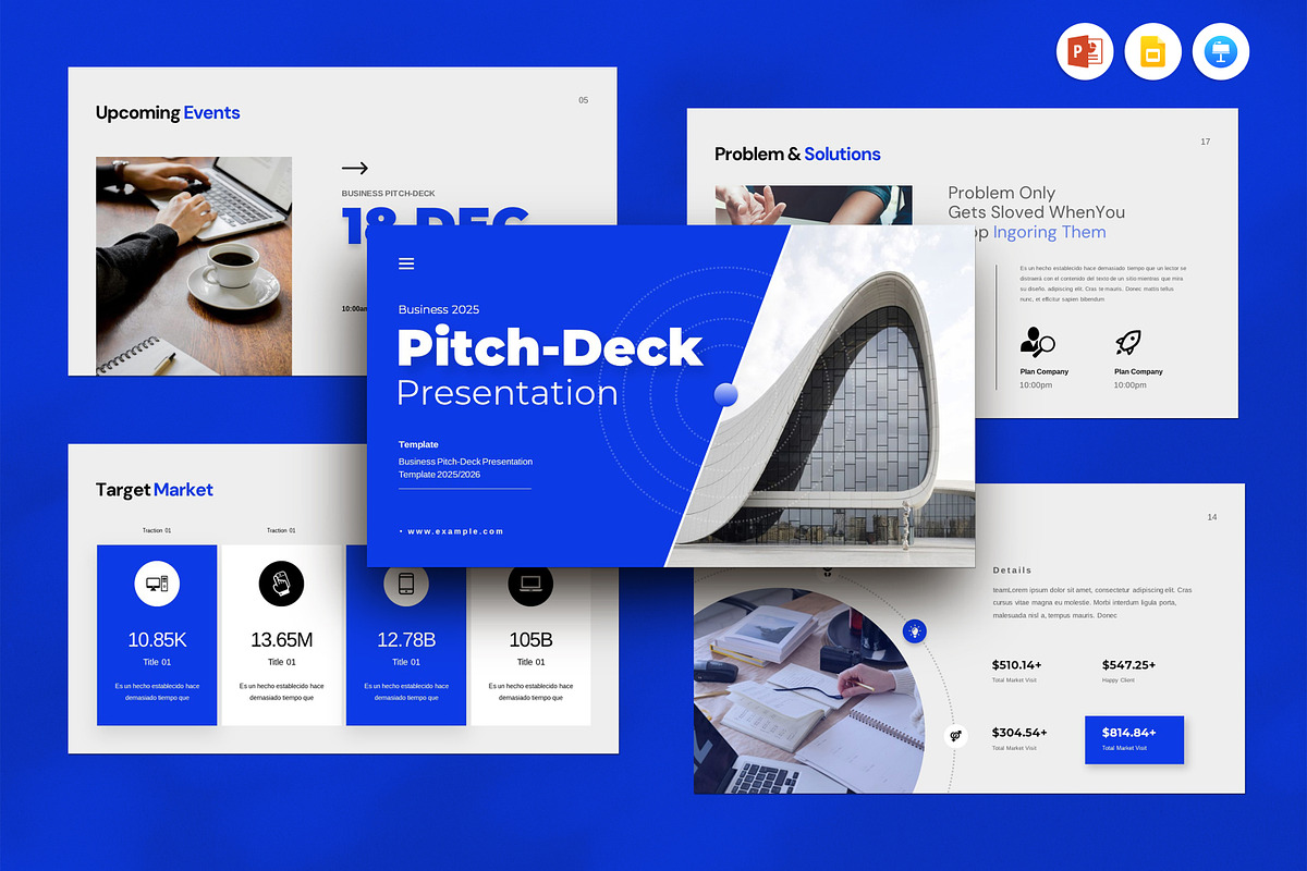 Pitch-deck Presentation Template, a Presentation Template by Dream-Lab (Photo 1 of 9)