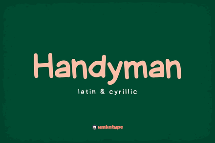 Handyman Handwritten Display Font, a Script Font by alpercakici