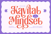 Kavital Mindset Groovy Serif, a Serif Font by timelesstype.co (Thumbnail 1 of 20)