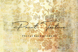 Canvas Floral Textures