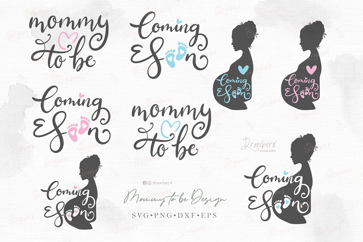Mom to Be Svg, Pregnancy 014 015, a Graphic by Drawberx (Photo 6 of 12)