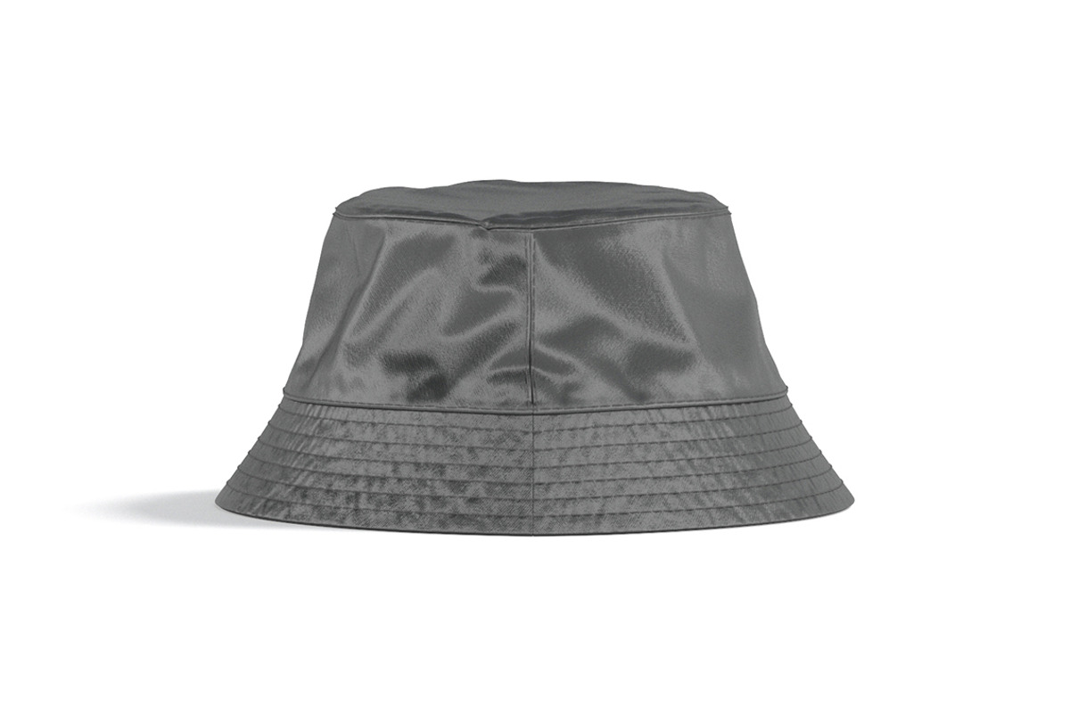Black Nylon Bucket Hat 3D Model, an Object 3D Model by rebrandy (Photo 3 of 10)