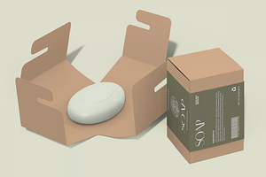 Artisanal Soap Box Packaging, a Packaging Mockup by graphicsauce