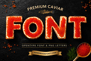 Premium Caviar Font, a Sans Serif Font by Handmadefont (Thumbnail 1 of 14)