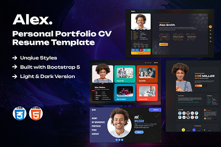 Alex - Personal Resume Template, a HTML Template by AhmadNaqvi