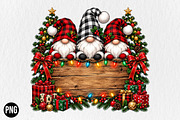 Christmas Gnome Custom Sign PNG, a Seasonal Illustration by CraftArtStudio (Thumbnail 1 of 4)