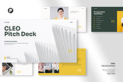 Cleo modern pitch deck presentation, a Presentation Template by peterdraw (Thumbnail 1 of 8)