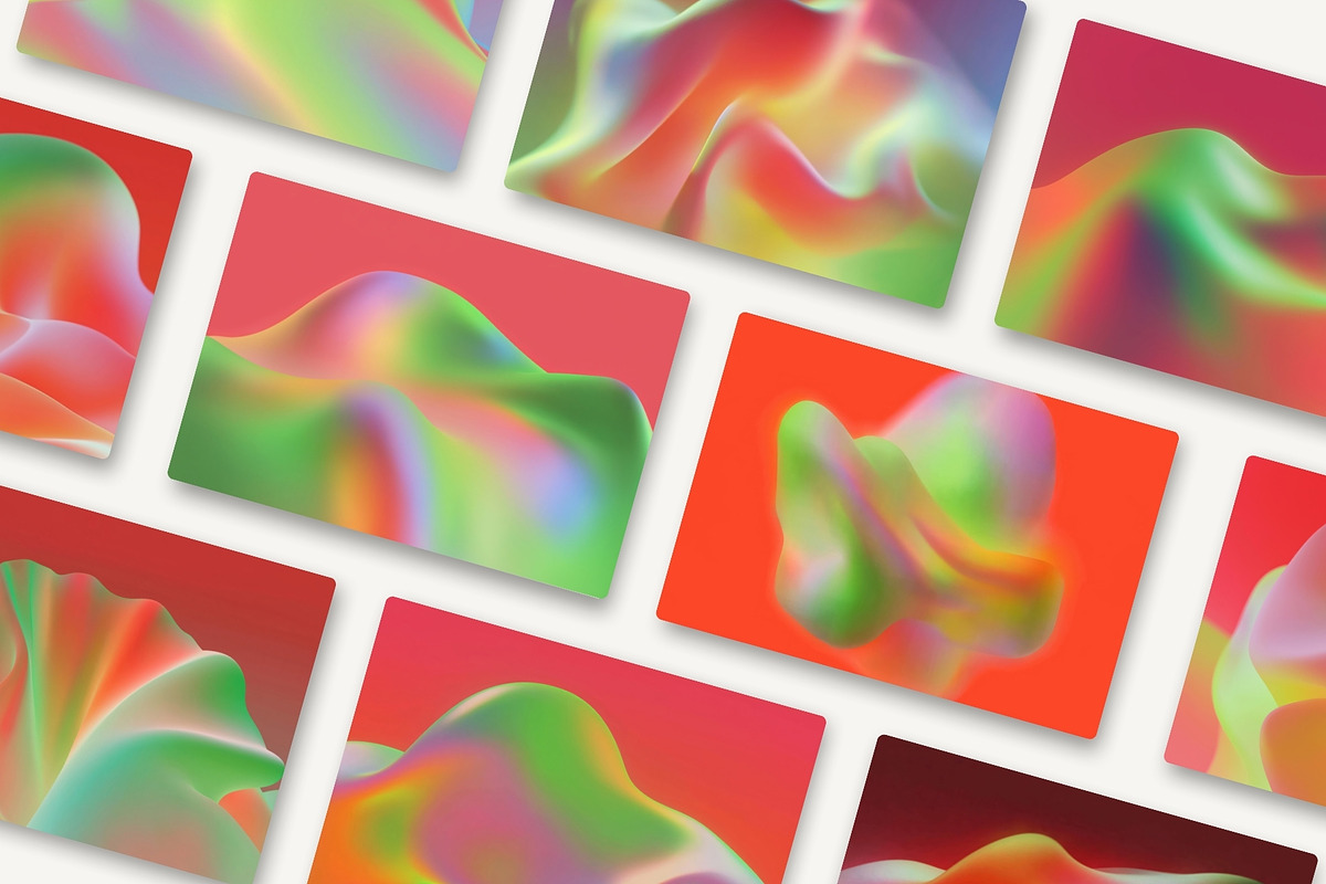 Organic Gradient Shape Wallpapers, a Wallpaper Graphic by HipFonts (Photo 8 of 10)