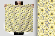 Butter Yellow and Grey Floral, a Pattern Graphic by Sharon Schwalbe (Thumbnail 5 of 8)