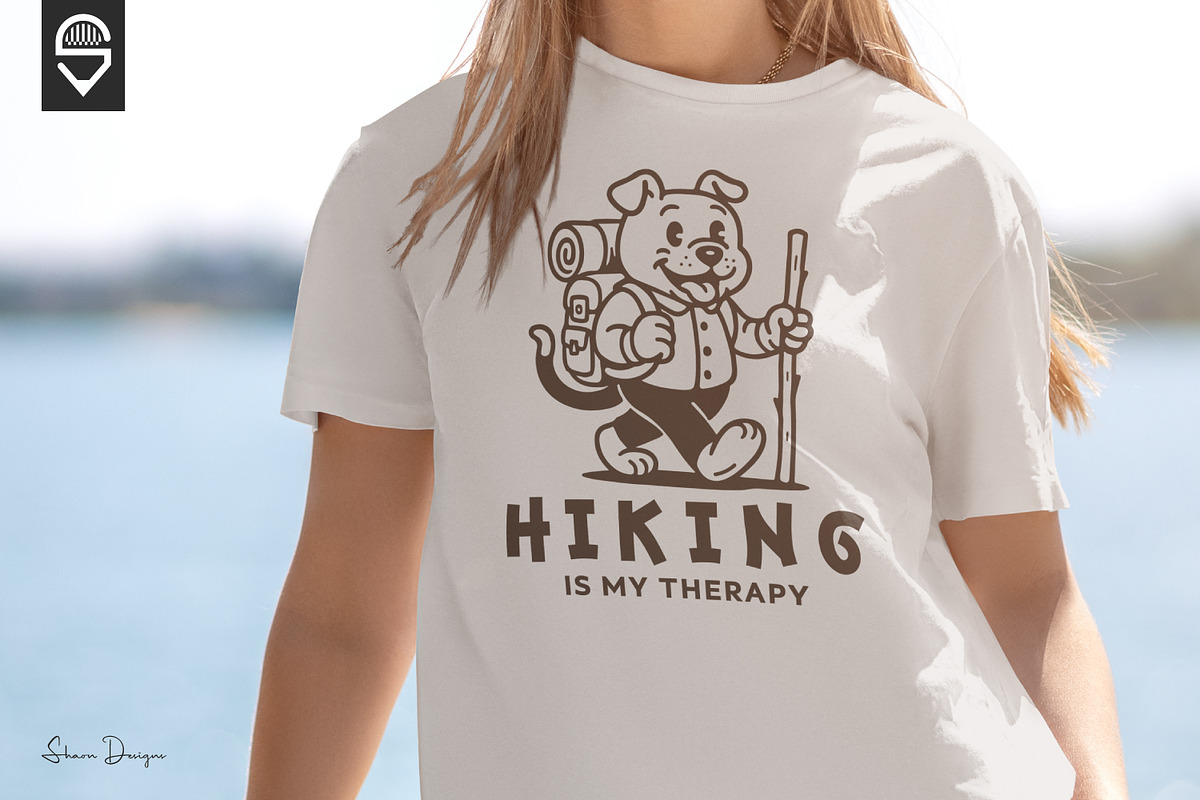 Dog And Cat Hiking Adventure T-shirt, an Animal Illustration by shaondesigns (Photo 2 of 5)