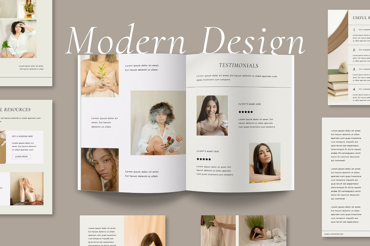 Workbook Canva Template | Subtle, a Print Template by BoldNStudio (Photo 9 of 10)