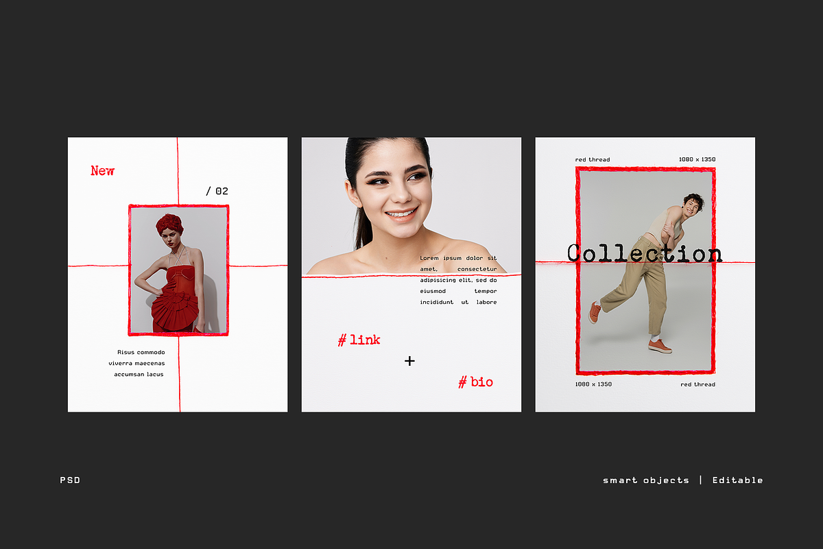 The Red Thread Collection - Posts, a Social Media Template by Filip Studio (Photo 5 of 8)