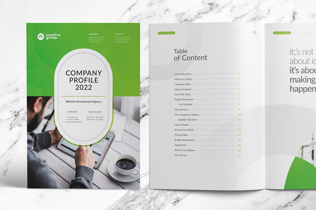 Company Profile, a Brochure Template by Brochure-Market (Photo 2 of 10)