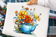 Whimsical Mother's Day Flowers Clipa, an Illustration by SinaCreation (Thumbnail 4 of 8)