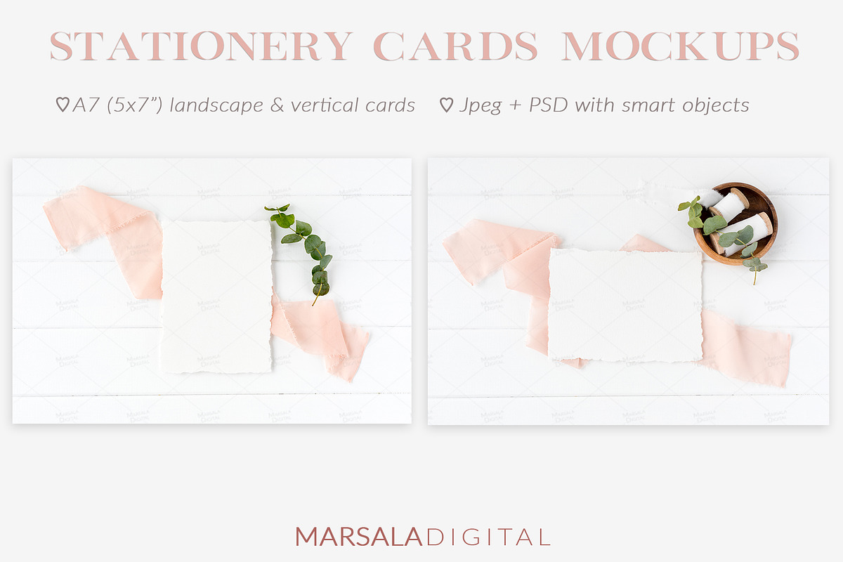 Elegant Blush Wedding Mockup Bundle, a Packaging Mockup by Marsala Digital (Photo 4 of 17)