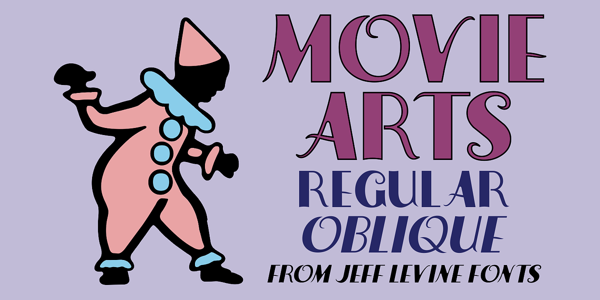 Movie Arts JNL, a Sans Serif Font by Jeff Levine Fonts (Photo 1 of 5)