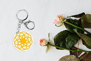 Keychain Cut File Solar Round Design, an Object Graphic by InkCloudDesign (Thumbnail 3 of 4)