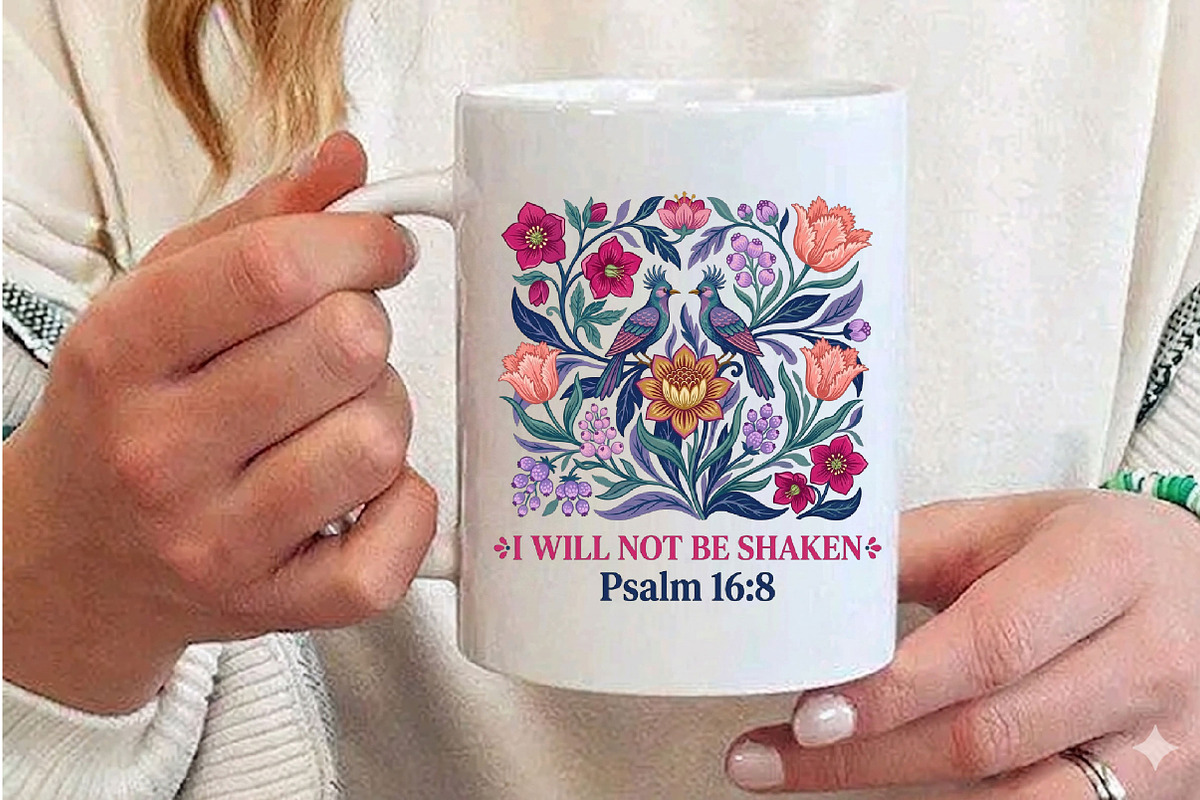 Religious Floral Inspirational Quote, a Seasonal Illustration by Designking (Photo 3 of 5)