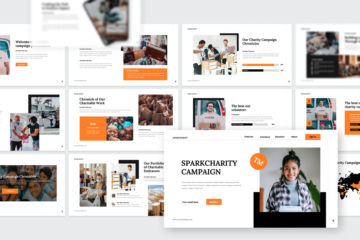 Charity Campaign Keynote, a Presentation Template by SquidPixey (Photo 4 of 6)